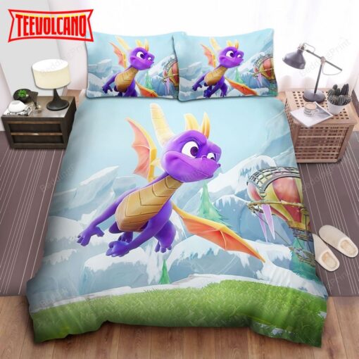 Attacking Spyro Bed Sheets Duvet Cover Bedding Sets