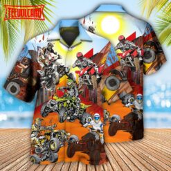 ATV Quad Riding Hard Hawaiian Shirt