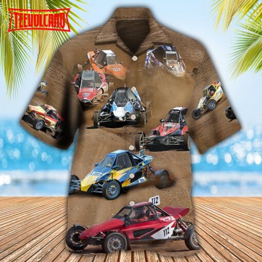 Autocross Cars Crazy Racing Hawaiian Shirt