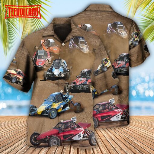 Autocross Cars Crazy Racing Hawaiian Shirt