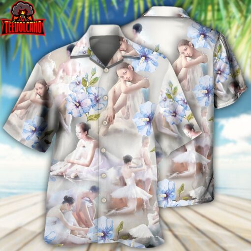 Ballet Dance Floral Hawaiian Shirt