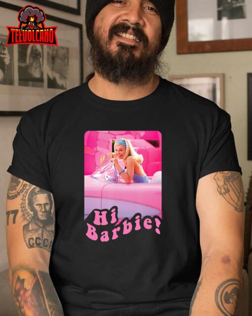 Barbie The Movie Hi Barbie Car T-Shirt