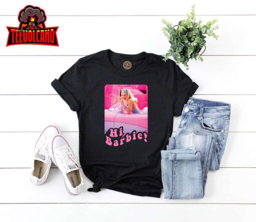 Barbie The Movie Hi Barbie Car T-Shirt