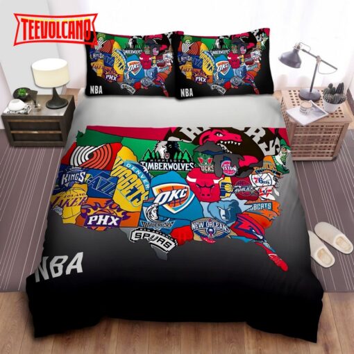 Basketball Logo Basketball Bed Sheets Duvet Cover Bedding Sets
