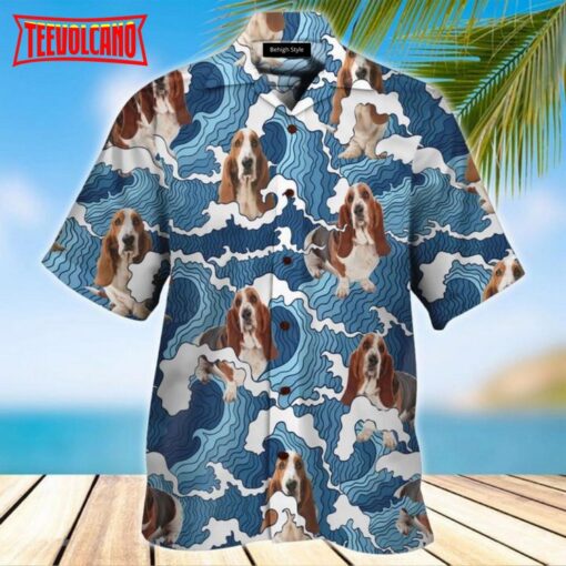 Basset-Hound Hawaiian Shirt