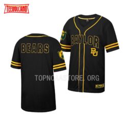 Baylor Bears Free Spirited Black College Baseball Jersey