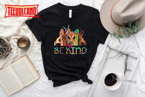 Be Kind Sign Language LGBT Shirt, Equality Pride Month T-Shirt
