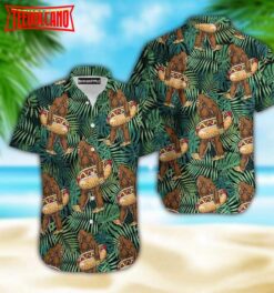 Bigfoot Hotdog Hawaiian Shirt