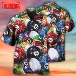 Billiard Balls Playing Pool Hawaiian Shirt