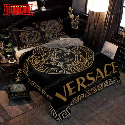 Black And Gold Versace Brands 1 Bedding Set