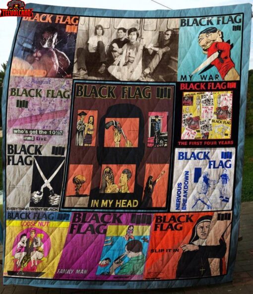 Black Flag Albums Quilt Blanket