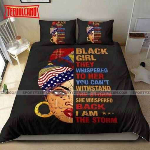 Black Girl African I Am The Storm Duvet Cover Bedding Sets