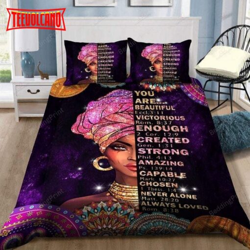 Black Girl Bling Beautiful Duvet Cover Bedding Sets