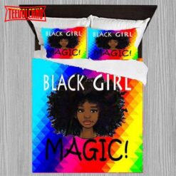 Black Girl Magic Rainbow African Bedding Sets