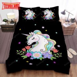 Black Girl Unicorn Duvet Cover Bedding Sets