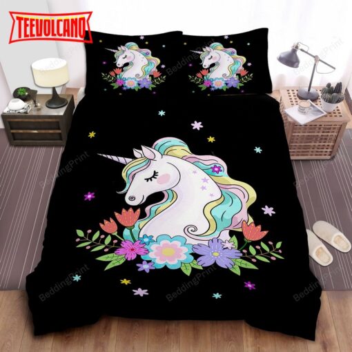 Black Girl Unicorn Duvet Cover Bedding Sets