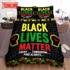 Black Lives Matter Today Tomorrow And Always African Pattern Bedding Sets