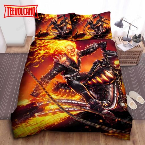 Black Motor Of Ghost Rider Bedding Sets