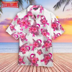 Breast Cancer Awareness Tropical Hawaiian Shirt