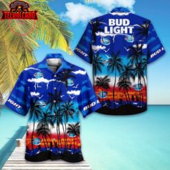 Bud Light Palm Hawaiian Shirt