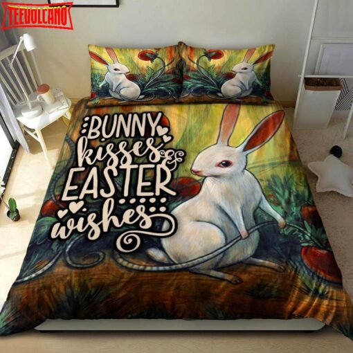 Bunny Kisses And Easter Wishes Rabbit Duvet Cover Bedding Sets