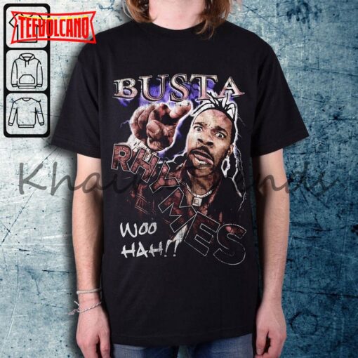 Busta Rhymes Rap Retro 90s Casual T-Shirt