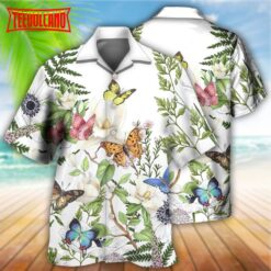 Butterfly Floral Beautiful Hawaiian Shirt