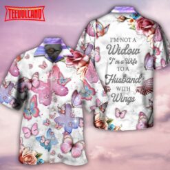 Butterfly I’m Not A Widow Hawaiian Shirt