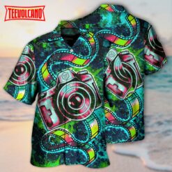 Camera Abstract Colorful Retro Amazing Camera Hawaiian Shirt