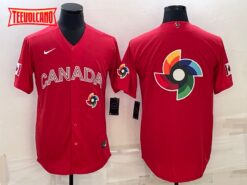 Canada Red 2023 World Baseball Classic Jersey with Big Logo