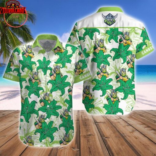 Canberra Raiders Mascot Hawaiian Shirt