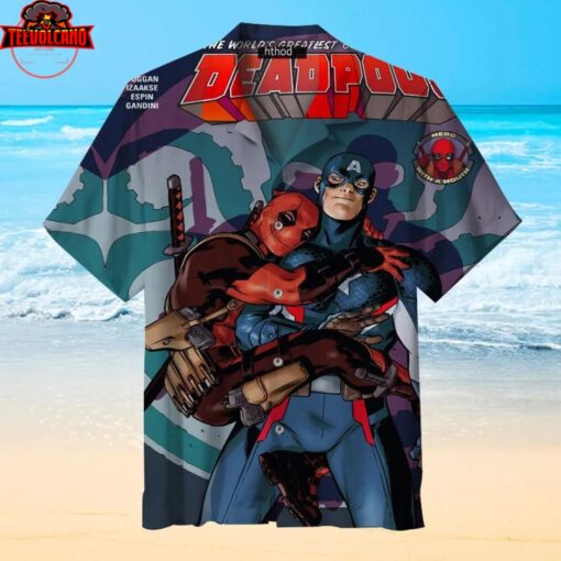 Captain America and Deadpool Hawaiian Shirt