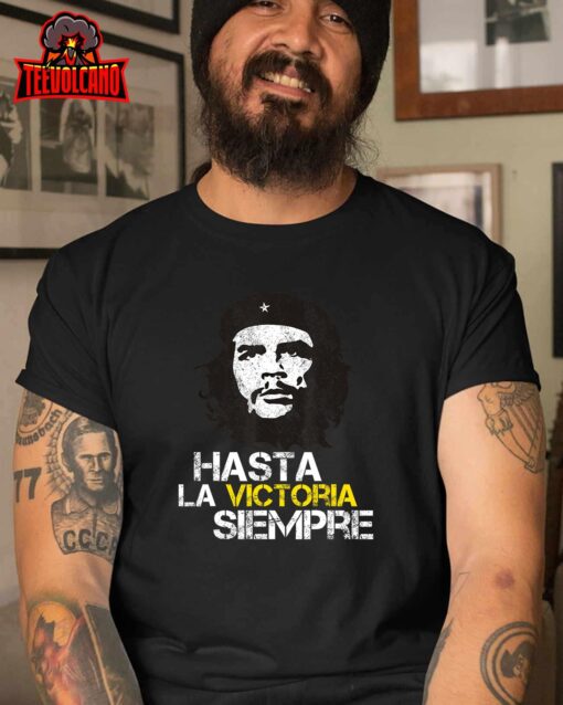 Che Guevara Hasta La Victoria Siempre Cuban Vintage Men T-Shirt