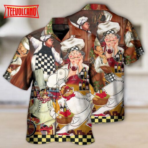 Chef Funny Cooking Vintage Dinner’s Time Hawaiian Shirt