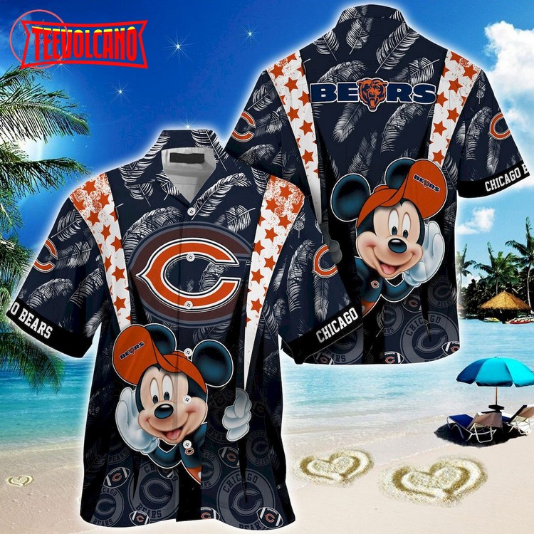 Chicago Bears Mickey Mouse Hawaiian Shirt