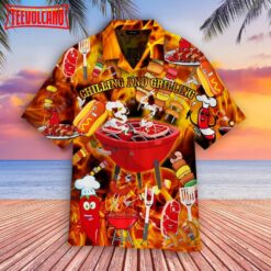 Chilling And Grilling Bbq Hawaiian Shirt