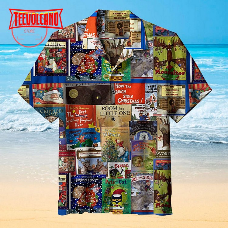 Christmas Book Collection Hawaiian Shirt