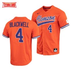 Clemson Tigers Benjamin Blackwell College Baseball Jersey Orange