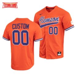 Clemson Tigers Custom College Baseball Jersey Orange