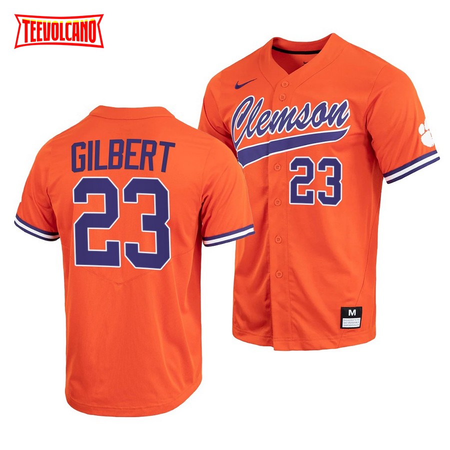 Clemson Tigers Geoffrey Gilbert College Baseball Jersey Orange