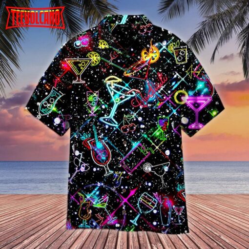 Cocktail Neon Love Hawaiian Shirt