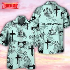 Coffee Jesus Dog Coffee Sewing Lover Hawaiian Shirt