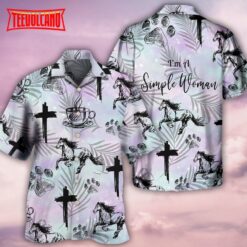 Coffee Jesus Dog Horse Hawaiian Shirt