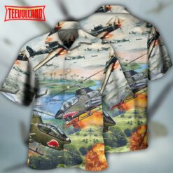 Combat Aircraft Military Planes Hawaiian Shirt