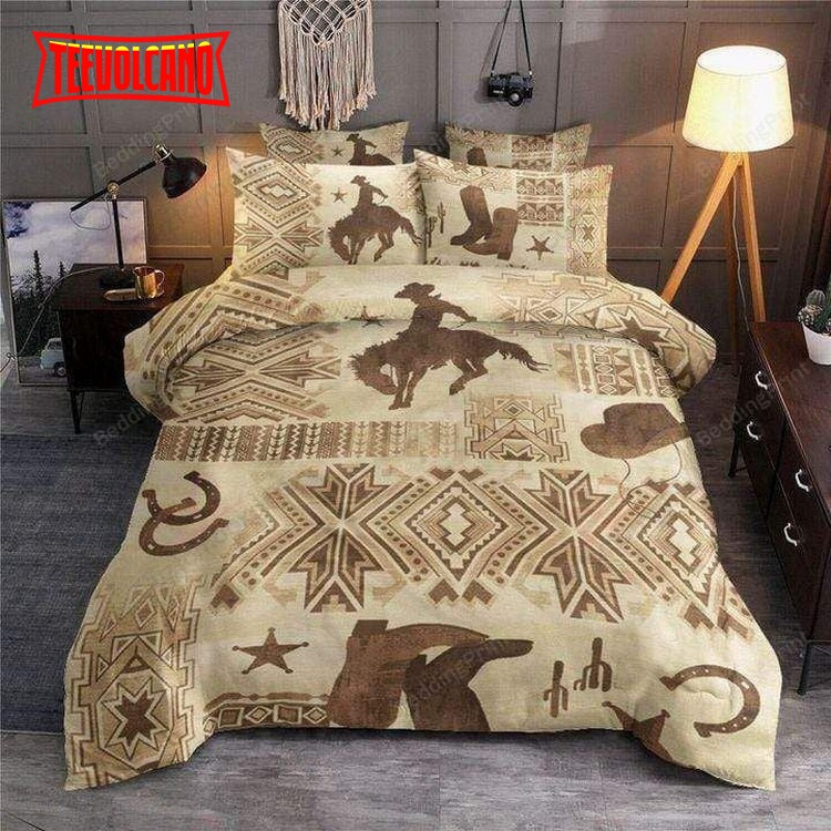 Cowboy Vintage Pattern Duvet Cover Bedding Sets