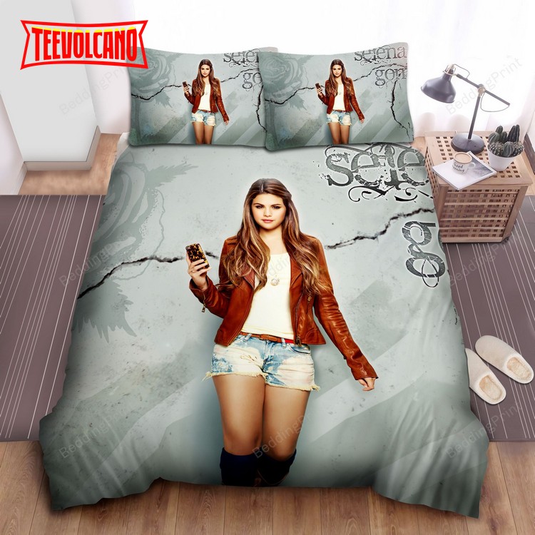Cracking Wall Selena Gomez Bed Sheets Spread Duvet Cover Bedding Sets