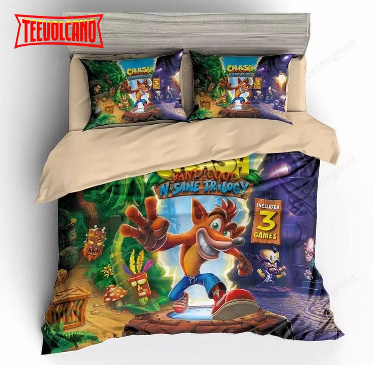 Crash Bandicoot N. Sane Trilogy Duvet Cover Bedding Sets