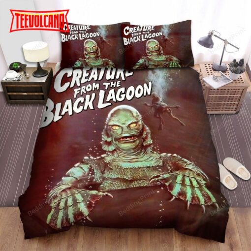 Creature From The Black Lagoon Monster Emerge Duvet Cover Bedding Sets