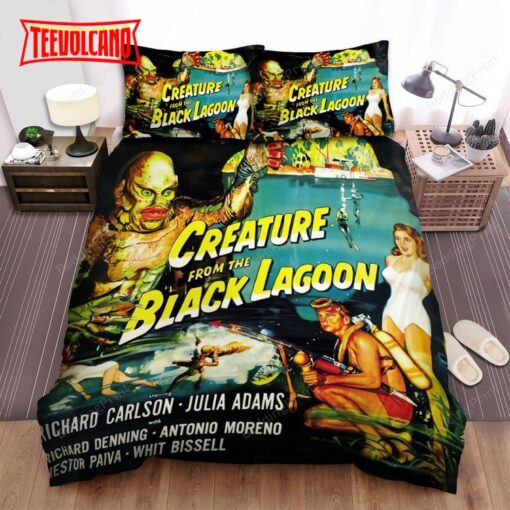 Creature From The Black Lagoon Movie Poster 1 Duvet Cover Bedding Sets