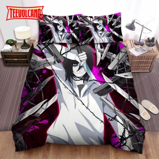 Creepypasta Jeff The Killer And Weapons Illustration Duvet Cover Bedding Sets